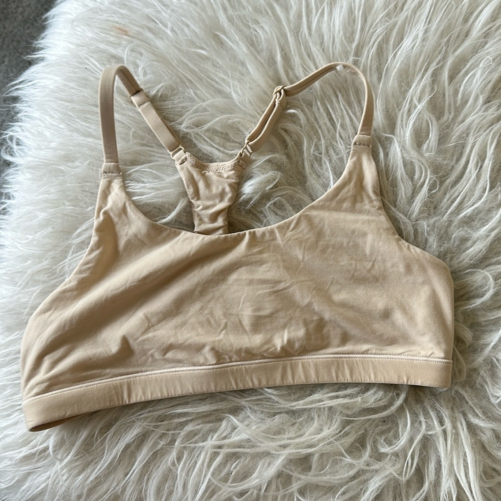 Skims cream colored racerback bralette